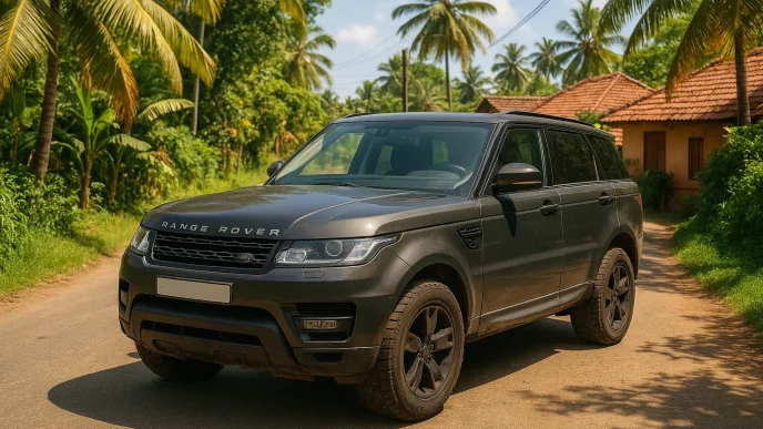 2025 Used Range Rover in Sri Lanka parked on a village road