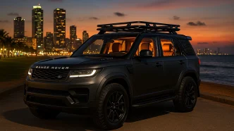 Customized 2025 Range Rover near Galle Face, Colombo.
