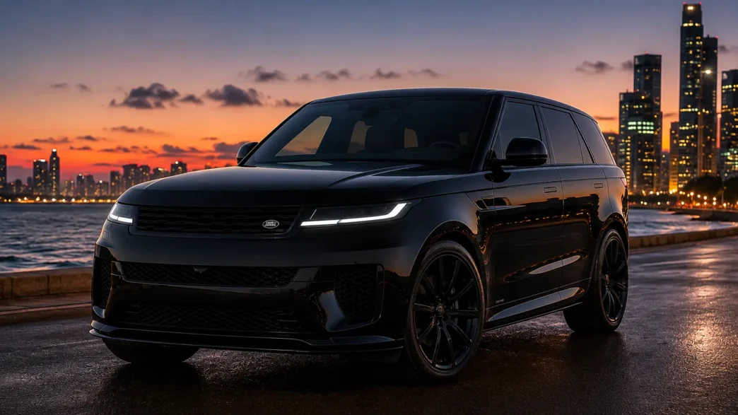 Range Rover Sport SV Black 2026 in Sri Lanka at sunset